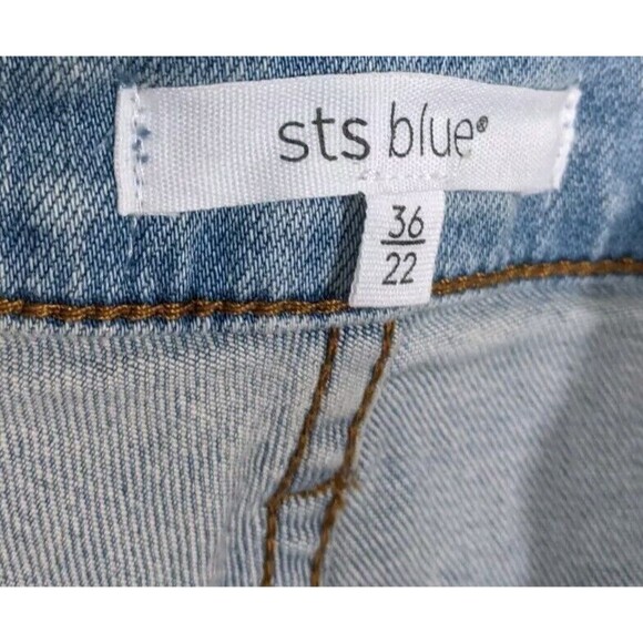 STS Blue Jean Shorts Blue Molly High Rise Cuffed Color Culbertson Size 36/22 - Picture 11 of 13